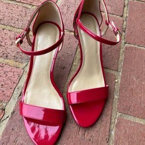 MICHAEL KORS SIZE 8.5 HEELS RED